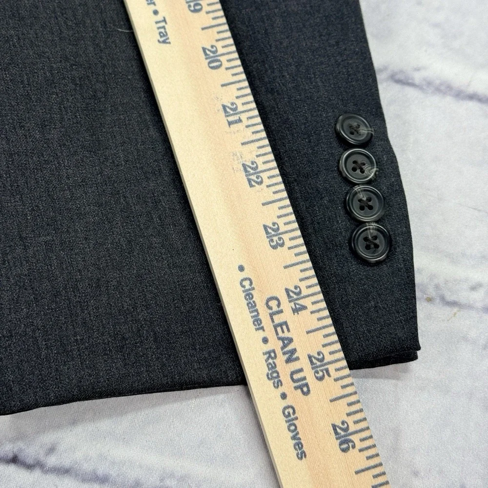 Vintage Lauren Ralph Lauren Blazer Sport Coat 42R Gray Wool Canada Lord & Taylor